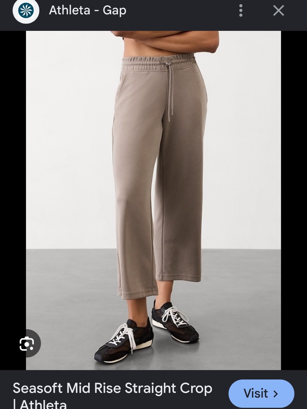 Athleta Seasoft Mid Rise Straight Crop